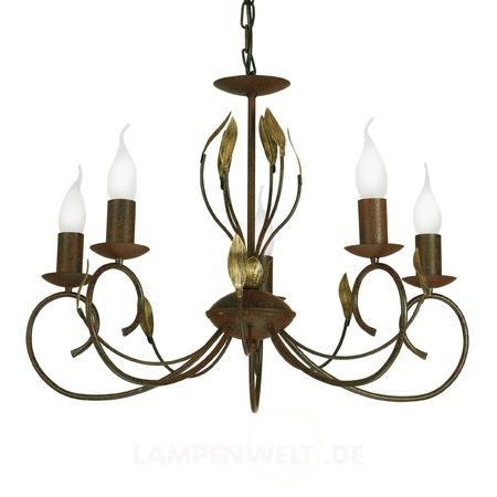 Stylowy żyrandol Candle 5-punktowy LAMPY.PL