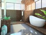 Łazienka z wanną i prysznicem - nowoczesne wnętrze